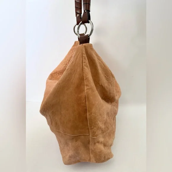 Maxon Collection Leather Italy Hobo Slouchy Shoulder Bag Boho - Picture 3 of 10